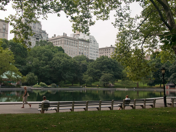 Central Park - overlooking Boat Pond and Upper East Side