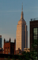 View of the Empire State Building from the High Line.
