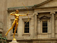 Augustus Saint-Gaudens' Diana sculpture at the Met.  Half size replica of the one at the Philadelphia Art Museum which originally topped Madison Square Garden.
