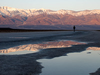 Early morning at Badwater, the lowest point in North America.